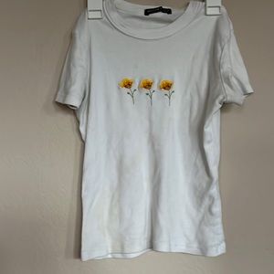 White brandy Melville top